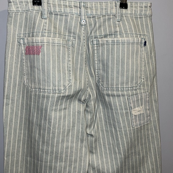 ANTHRO RAILROAD UTILITY PATCHWORK JEANS (28) - Picture 12 of 17